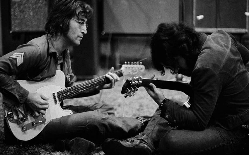 John Lennon, George Harrison HD-Hintergrundbild