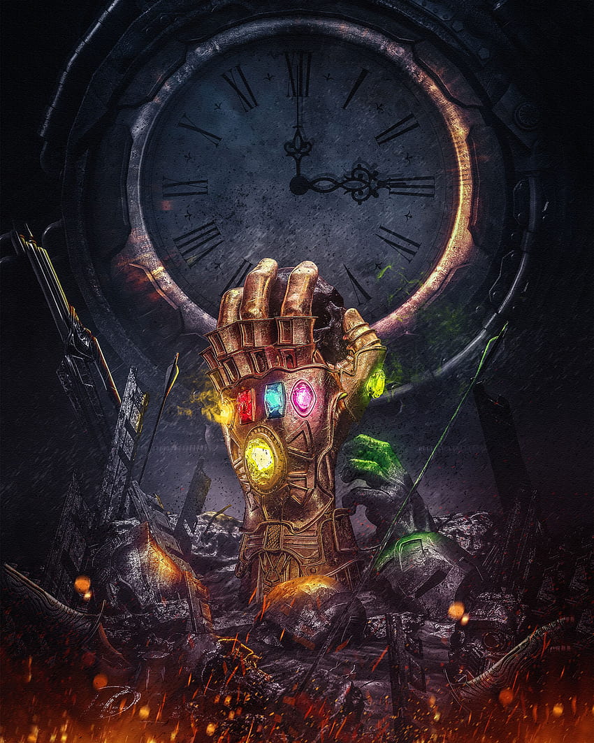 Infinity Gauntlet, Thanos, Infinity Stones, Avengers, Infinity War Thanos Sfondo del telefono HD