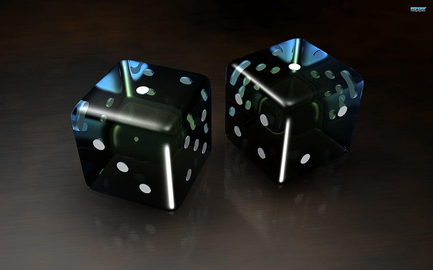 3d dice, gambling HD wallpaper