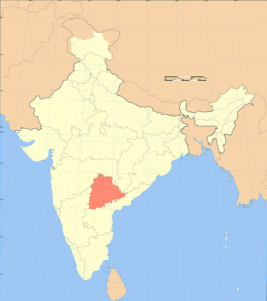 File:India Telangana locator map.svg, telangana map HD phone wallpaper