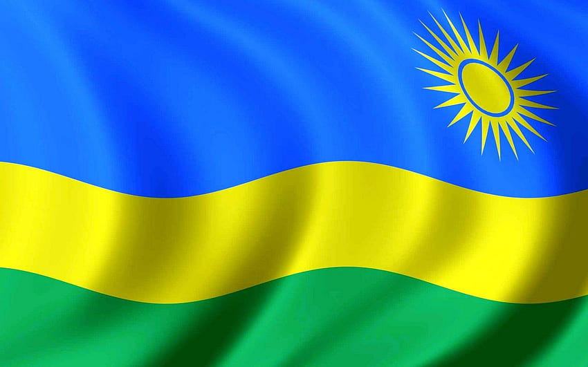 Флаг на Руанда, флаг на Руанда HD тапет