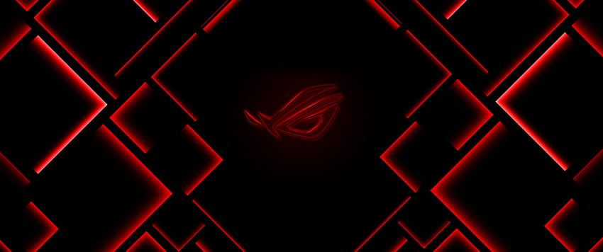 ASUS ROG , Ambient lighting, Red lighting, Dark background, Technology, red technology HD wallpaper