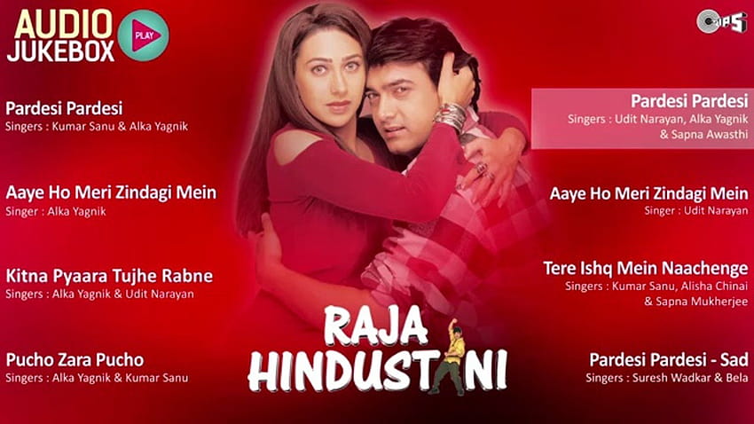 Raja Hindustani I Jukebox I Tam Albüm Şarkıları I Aamir Khan, Karisma Kapoor HD duvar kağıdı