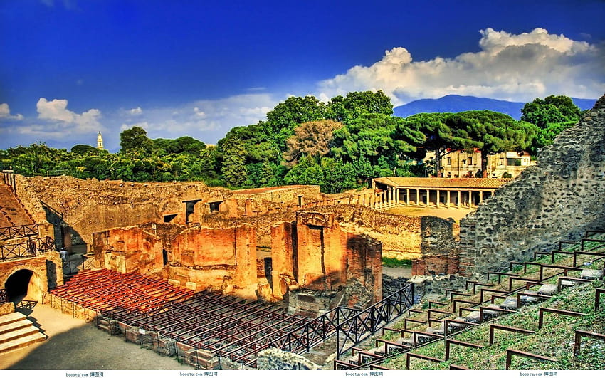 Amphitheatre Of Pompeii 5 HD wallpaper