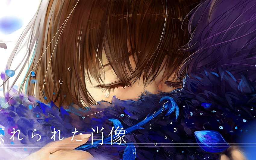 2880x1800 Anime Couple, Hug, Crying, Tears for, anime couple tears HD wallpaper