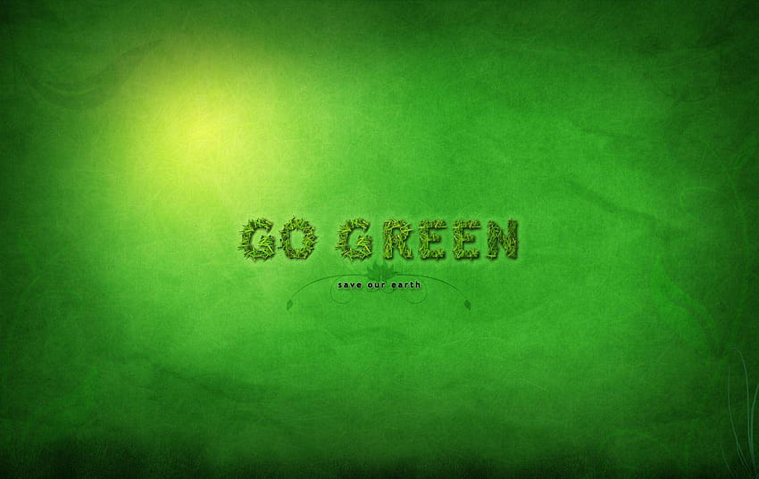 Go Nature Green Backgrounds, go green HD wallpaper