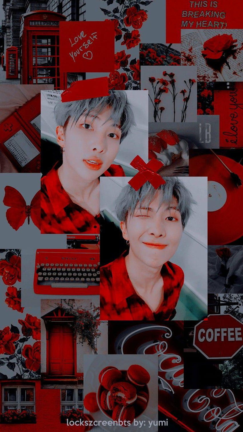 Namjoon Red Aesthetic / Credits to twitter, kim namjoon aesthetic HD phone  wallpaper | Pxfuel