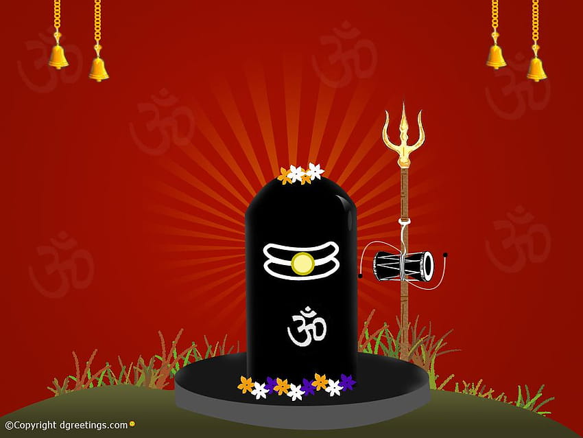 Nowość: Szczęśliwego Maha Śiwaratri Śiwalingam, śiwa linga Tapeta HD