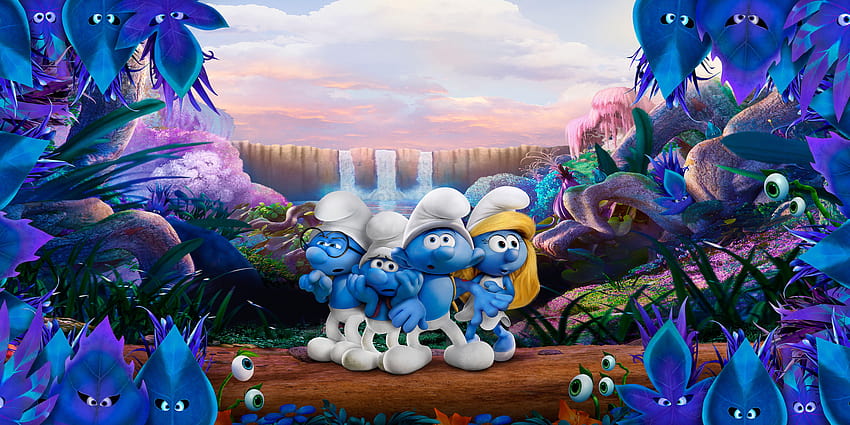 Smurfs: The Lost Village, Smurfette, Brainy Smurf, Clumsy HD wallpaper