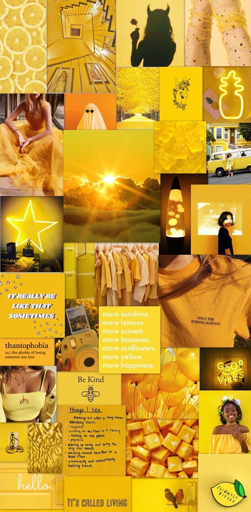 Yellow spring collage HD phone wallpaper | Pxfuel