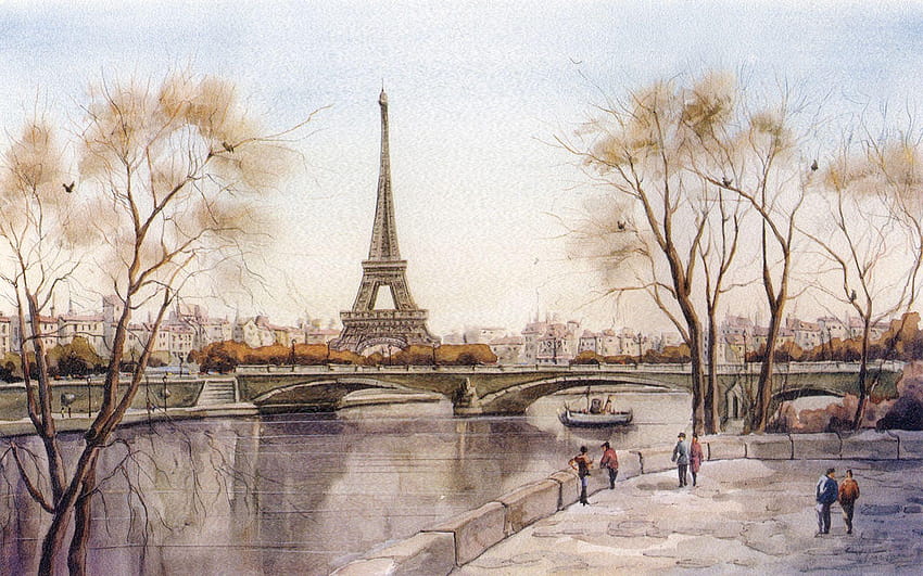 パリ、フランス絵画 高画質の壁紙
