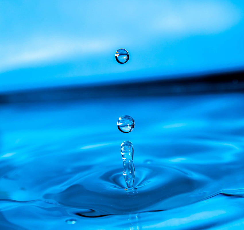 3110038 / blue, clean, clear, dew, drip, drop, drop of water, droplet, liquid, macro, purity, rain, raindrop, ripple, splash, turquoise, water, wet, blue drip HD wallpaper