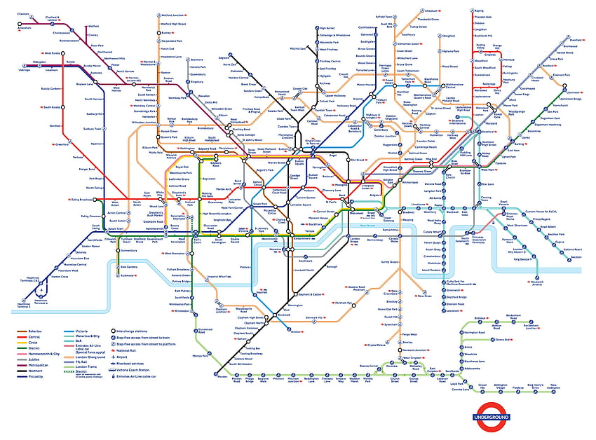 Peta Tube Bawah Tanah London, peta london Wallpaper HD
