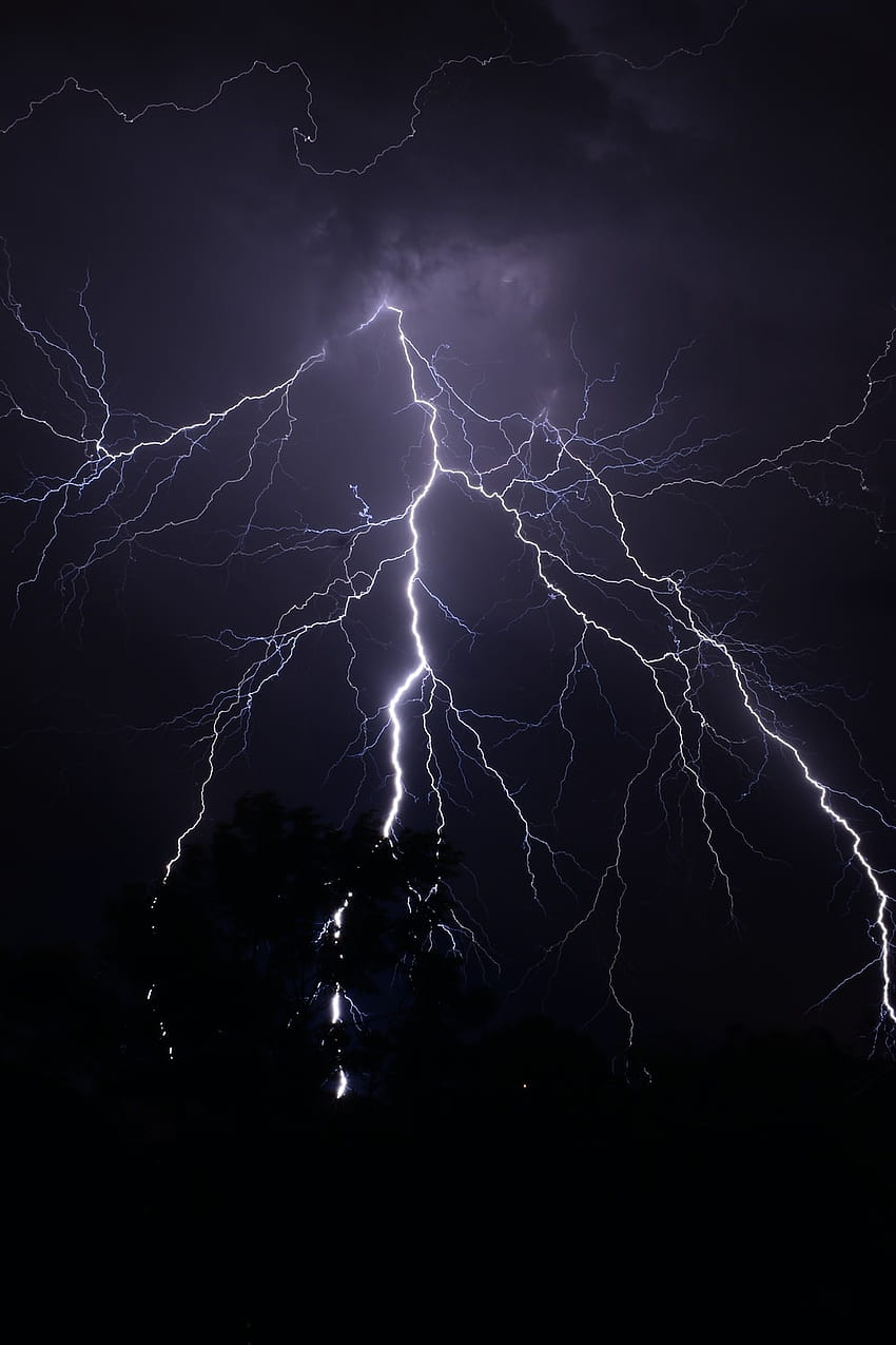 50 Lightning, thunder and lightning HD phone wallpaper