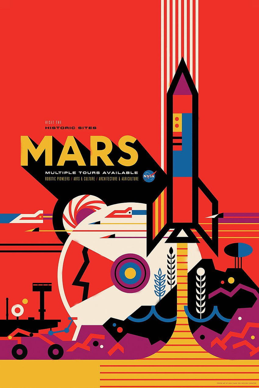 Die NASA veröffentlicht noch mehr ihrer fantastischen Poster für den Weltraumtourismus, die NASA-Agentur HD-Handy-Hintergrundbild