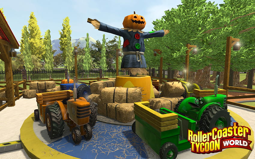RollerCoaster Tycoon World Set für die Dezember-Veröffentlichung, Achterbahn-Tycoon-Abenteuer HD-Hintergrundbild