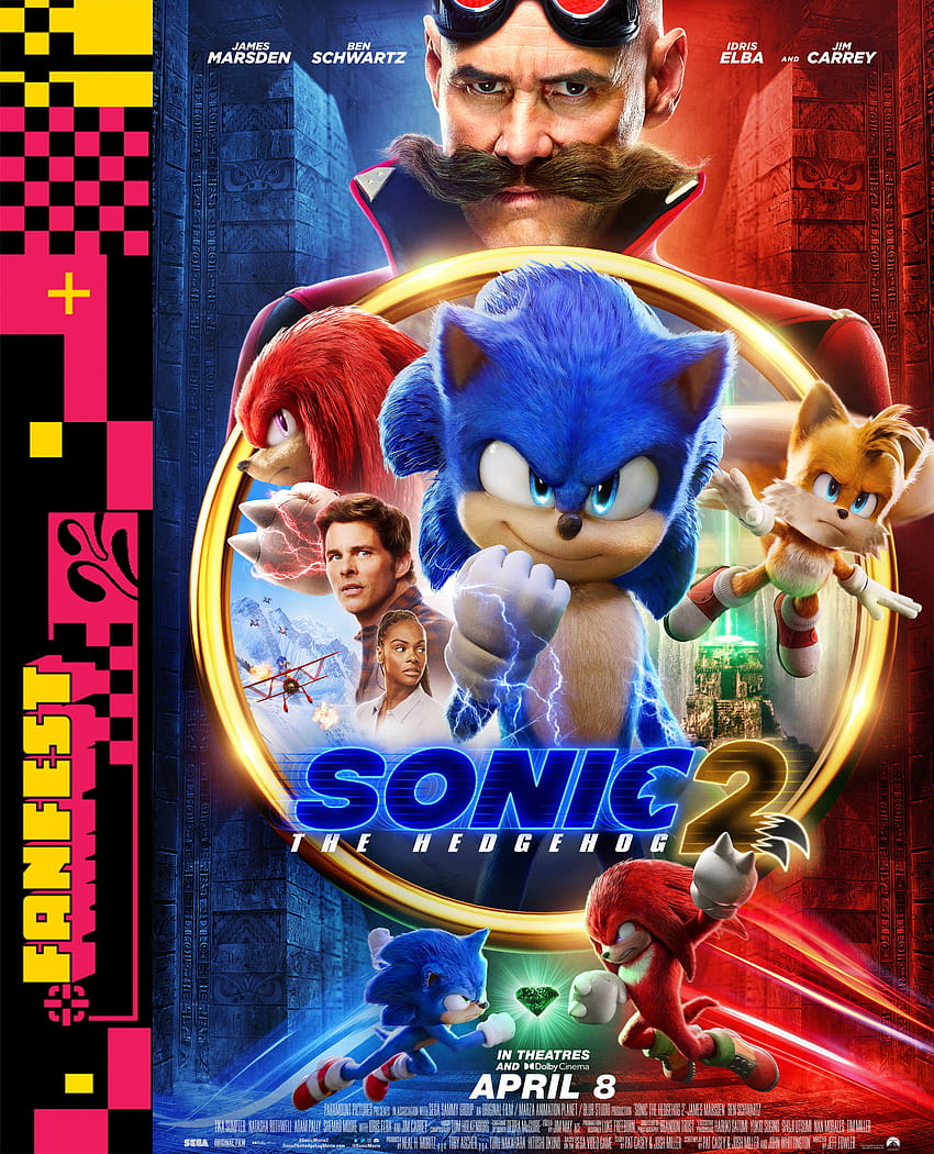 Il nuovo poster del film Sonic the Hedgehog 2 è un piacere per i fan di lunga data dei giochi, Sonic the Hedgehog 2 2022 Sfondo del telefono HD