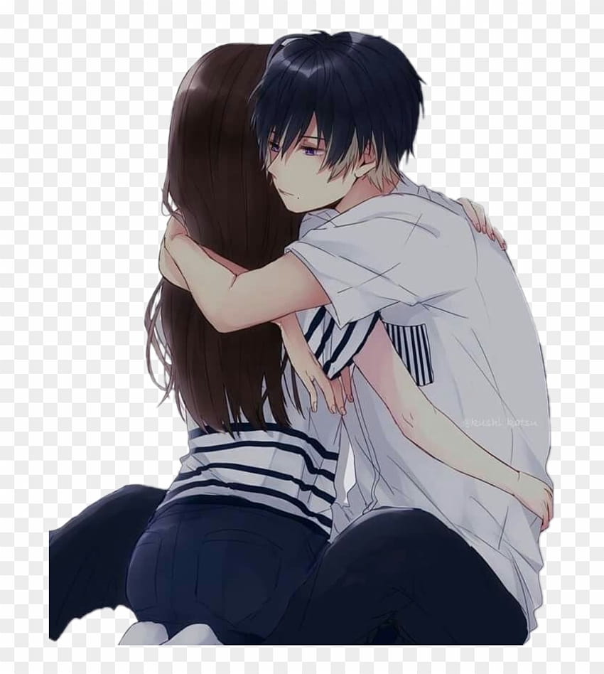 Anime girl boy hug love HD wallpapers | Pxfuel