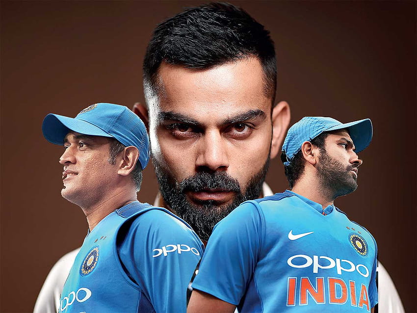 copa del mundo 2019: con MS Dhoni y Rohit Sharma al lado, Virat Kohli parece más cómodo liderando el equipo indio fondo de pantalla