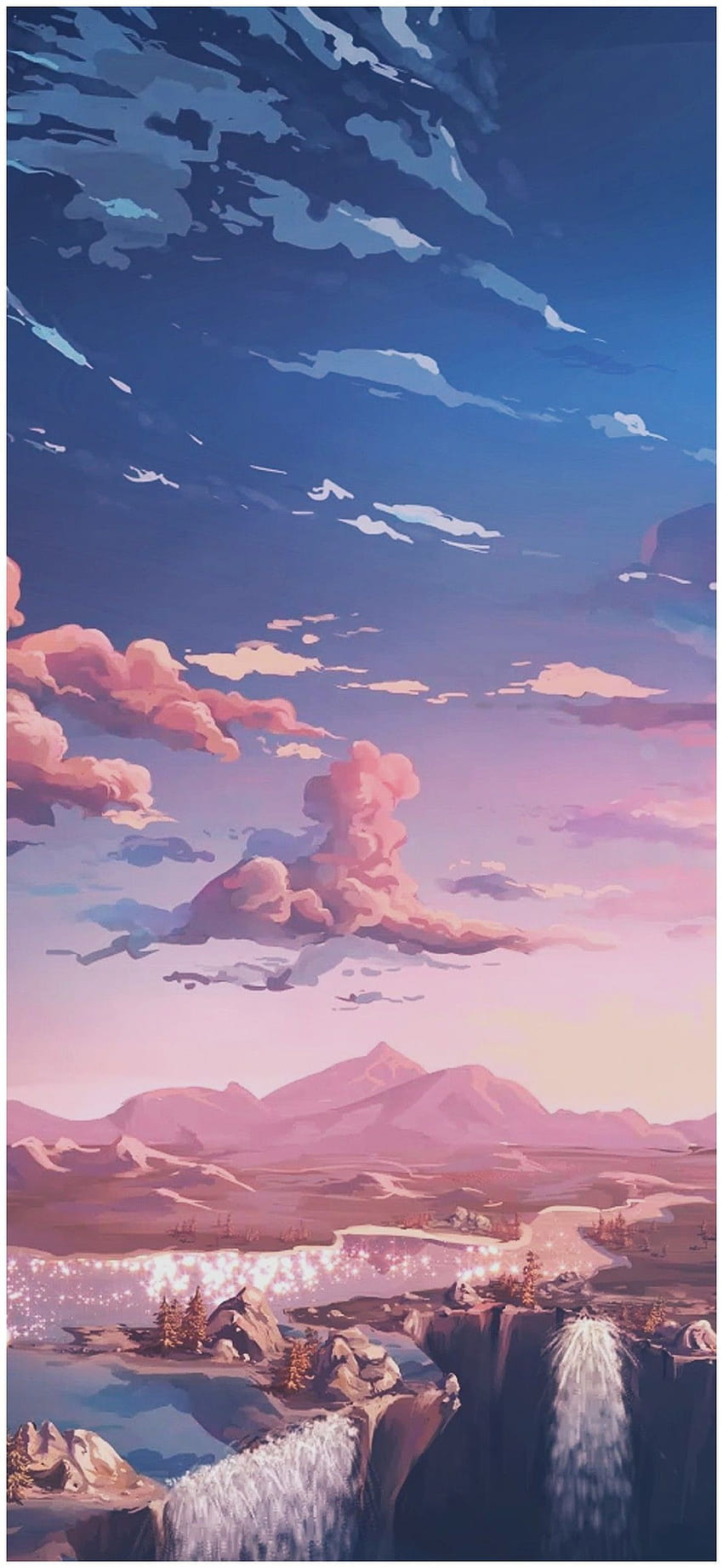 Download Anime Aesthetic Blue Skies Wallpaper  Wallpaperscom