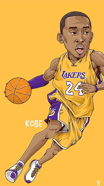 5 Kobe, cartoon kobe bryant HD phone wallpaper | Pxfuel