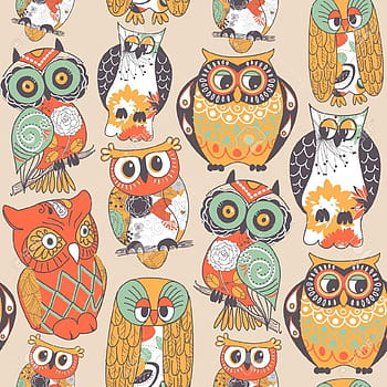 colorful cartoon owl