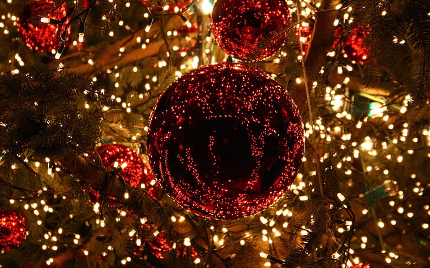 Luzes de Natal, luzes de fada tumblr papel de parede HD