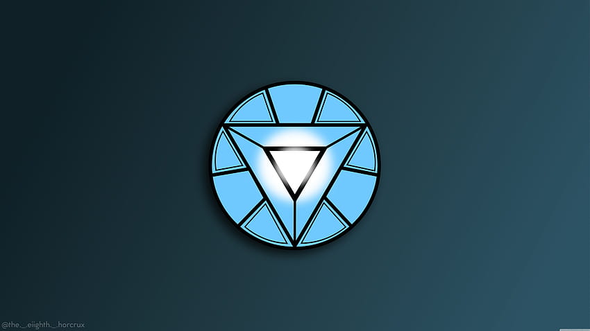iron man chest logo triangle