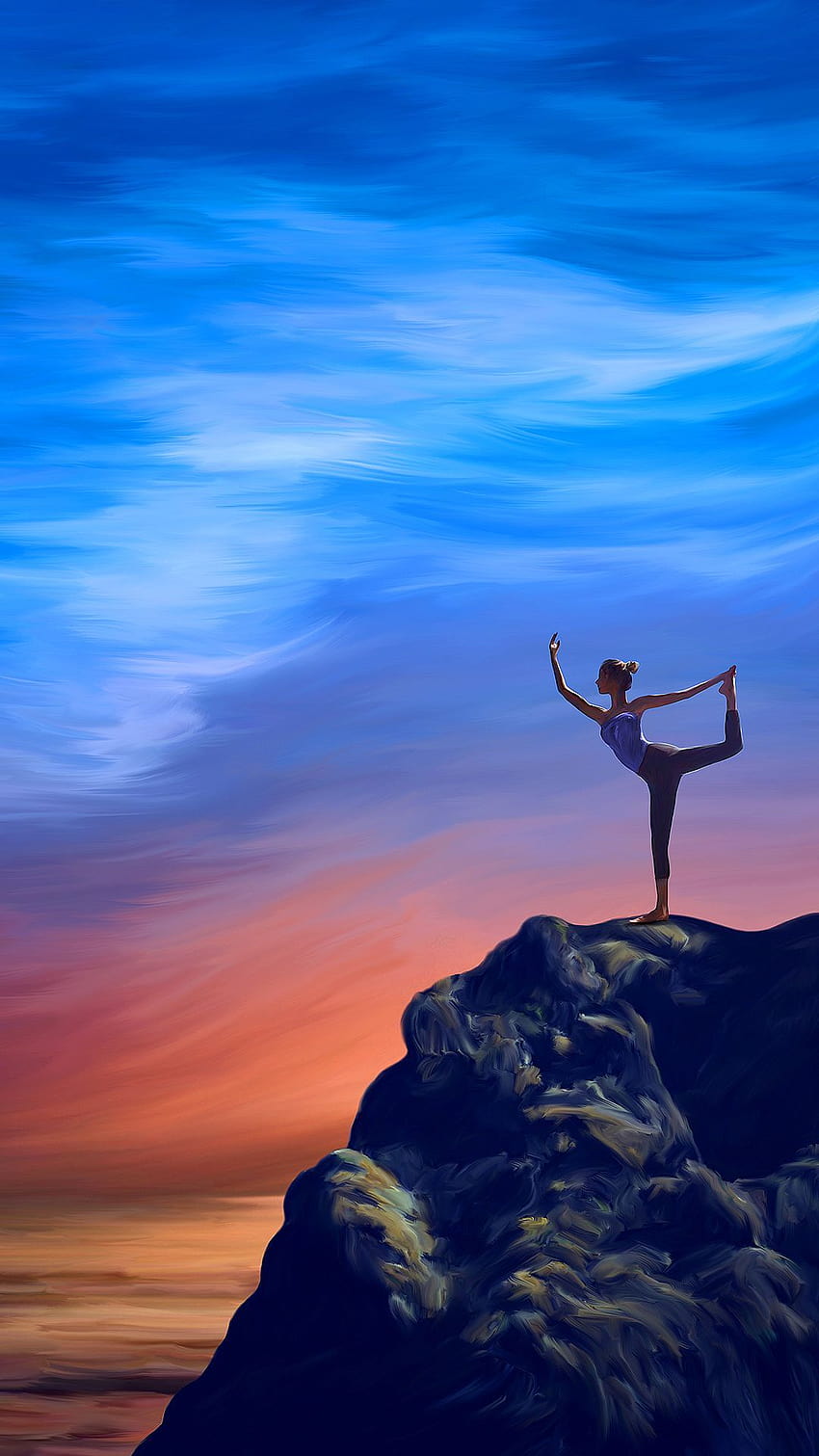 Yoga for Mobile Devices – Artwork by GoodVibesGallery, beautiful nature ...