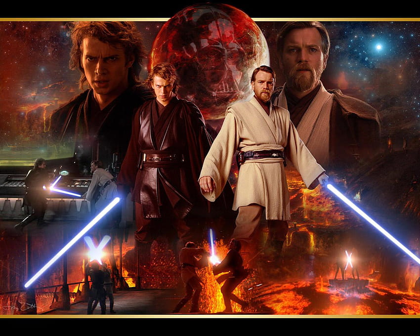 Anakin vs Obi Wan HD wallpaper