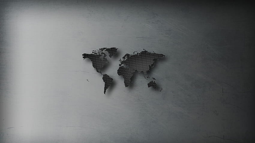 digitale Kunst, Minimalismus, einfacher Hintergrund, Weltkarte, Kontinente, Europa, Afrika, Asien, Australien, Südamerika, Insel, Nordamerika, Kratzer, Text / und mobile Hintergründe, Karte von Asien HD-Hintergrundbild