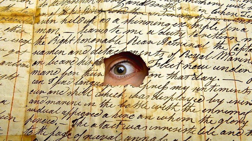 men eyes looking at viewer paper writing letter vintage, letter writing HD wallpaper