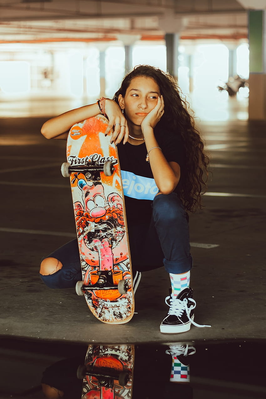 Skateboard Aesthetic Girl Wallpapers  Wallpaper Cave