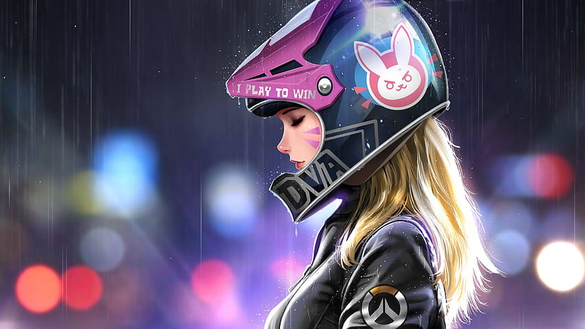 Cute brunette anime girl with motorcycle helmet Stock Illustration | Adobe  Stock