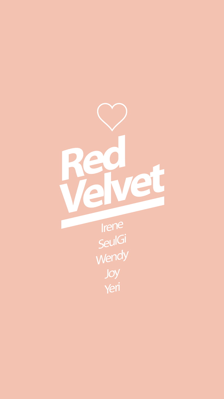 Red Velvet Official Lightstick Logo Pastel Coral 2018