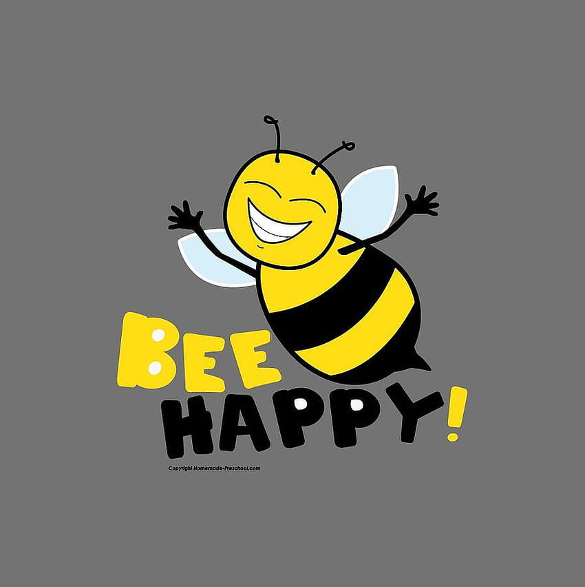 Bee happy Drawing by Maria Magdalena HD phone wallpaper