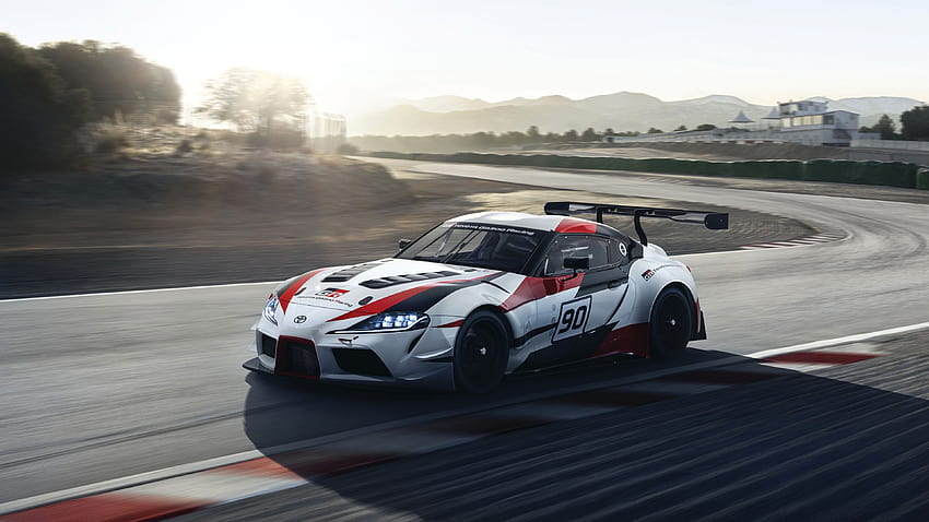 2018 トヨタ GR スープラ レーシング コンセプト 2、レース 高画質の壁紙