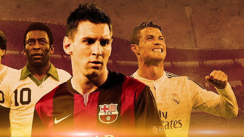 Messi? Ronaldo? Pele? Maradona? Who is the greatest of all, maradona and pele HD wallpaper