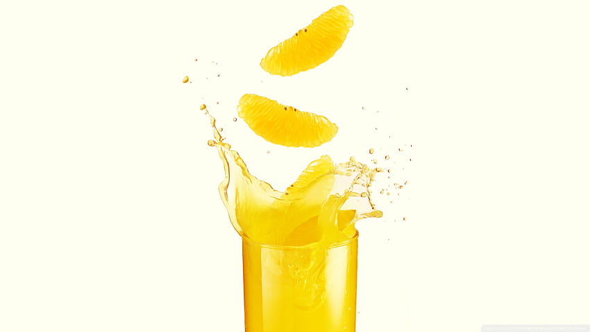3 Orange Juice, juice glass HD wallpaper