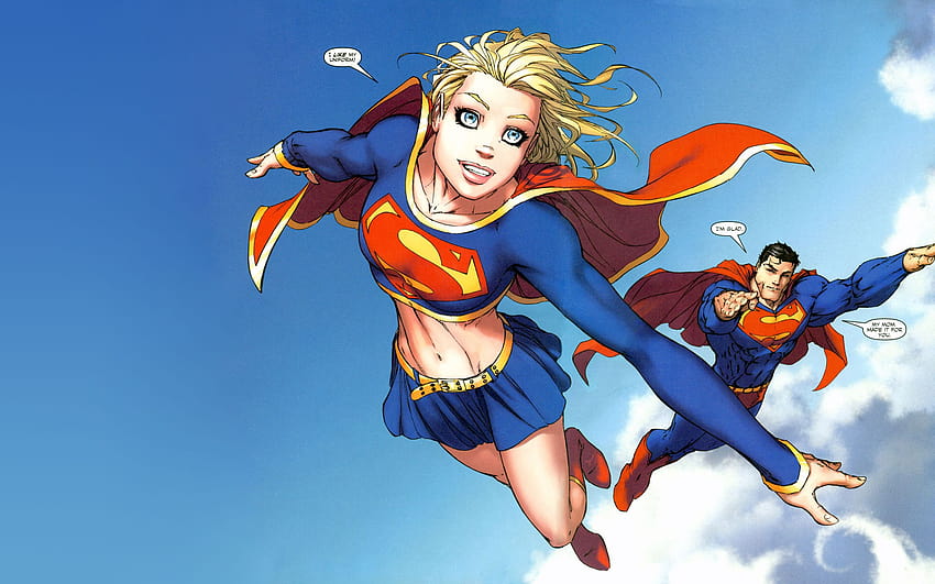 : スーパーガール、スーパーマン、コミック、DCコミックス、イラスト、マイケル・ターナー 2560x1600、漫画のスーパーガール 高画質の壁紙