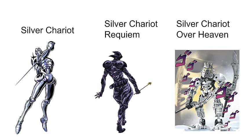 Silver Chariot Requiem leaked anime appearance : r/ShitPostCrusaders