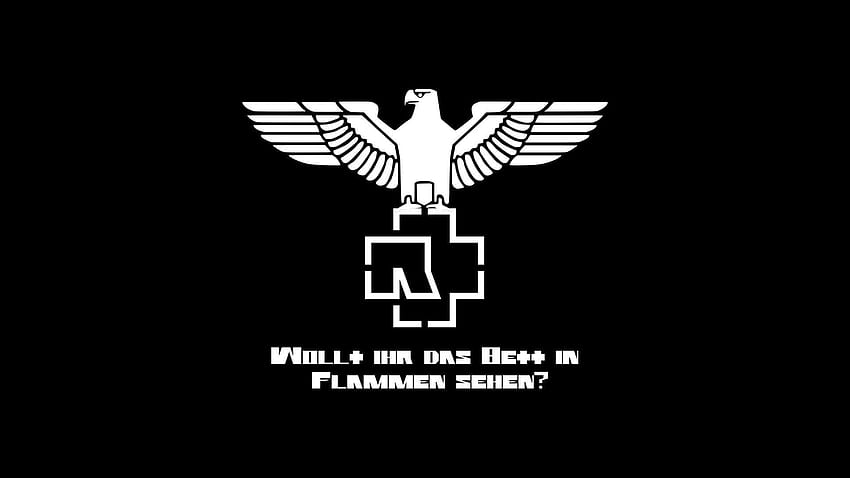 : testo, logo, musica metal, aquila, Till Lindemann, marchio, logo dei rammstein Sfondo HD