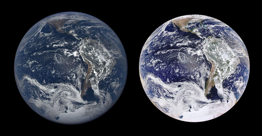Die NASA macht ein EPIC-Update für die Website für Daily Earth Pics, Earth Hour 2018 HD-Hintergrundbild
