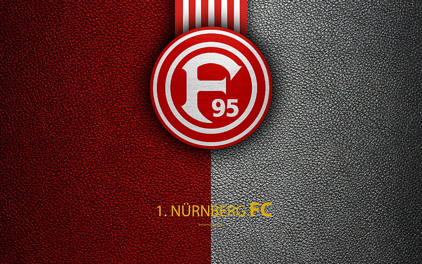 FC Nürnberg, textura de cuero, alemán, fc nurnberg fondo de pantalla
