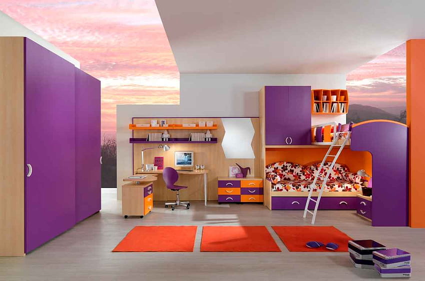 Styles Beds Kids Cozy Feel Home, bunk beds HD wallpaper