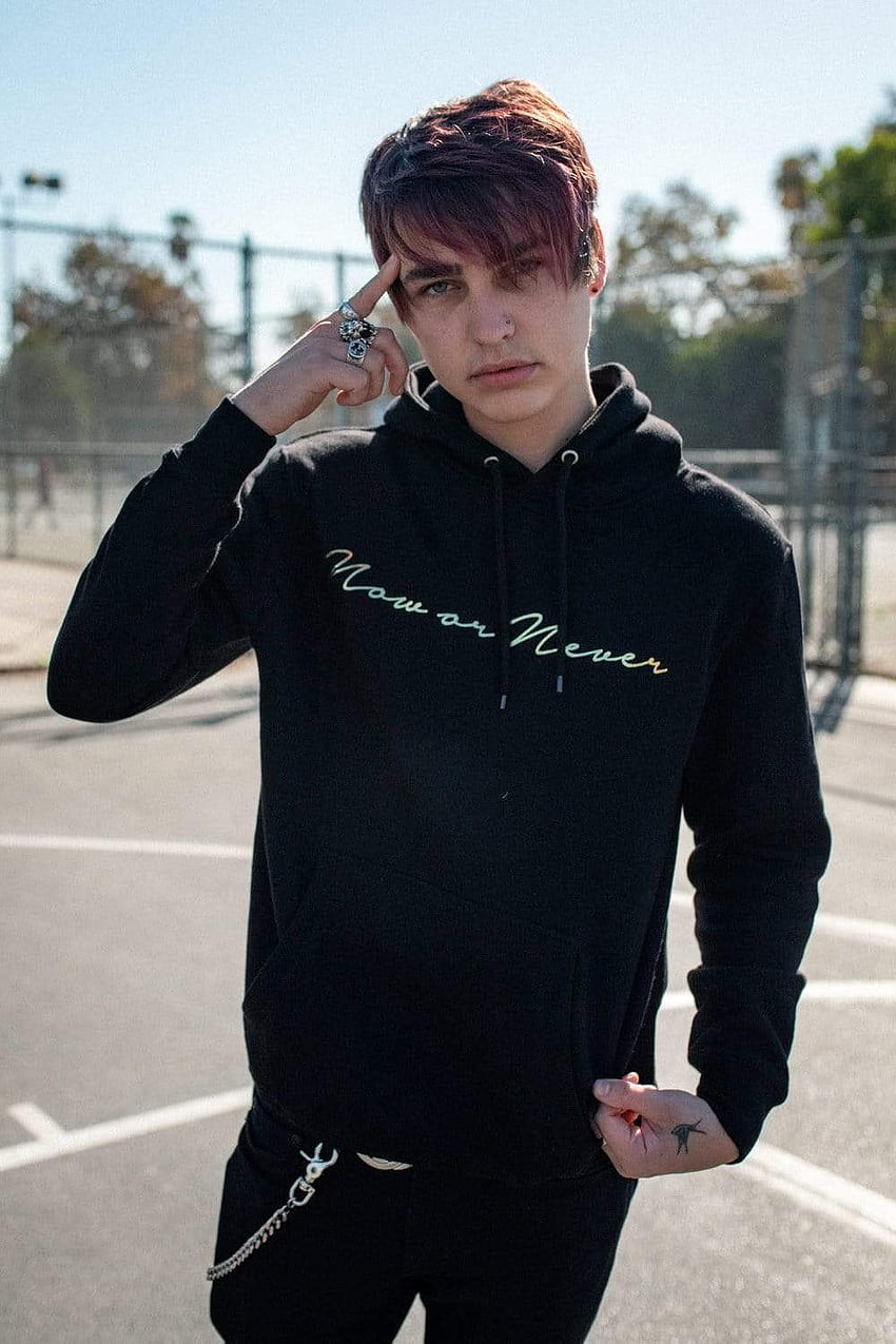 Colby Brock: Now or Never Gold Script Hoodie, iphone sam golbach HD phone wallpaper