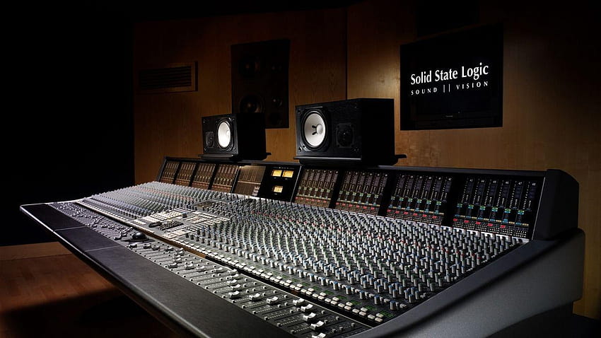 sound recording, studio, equipment , recording studio HD wallpaper