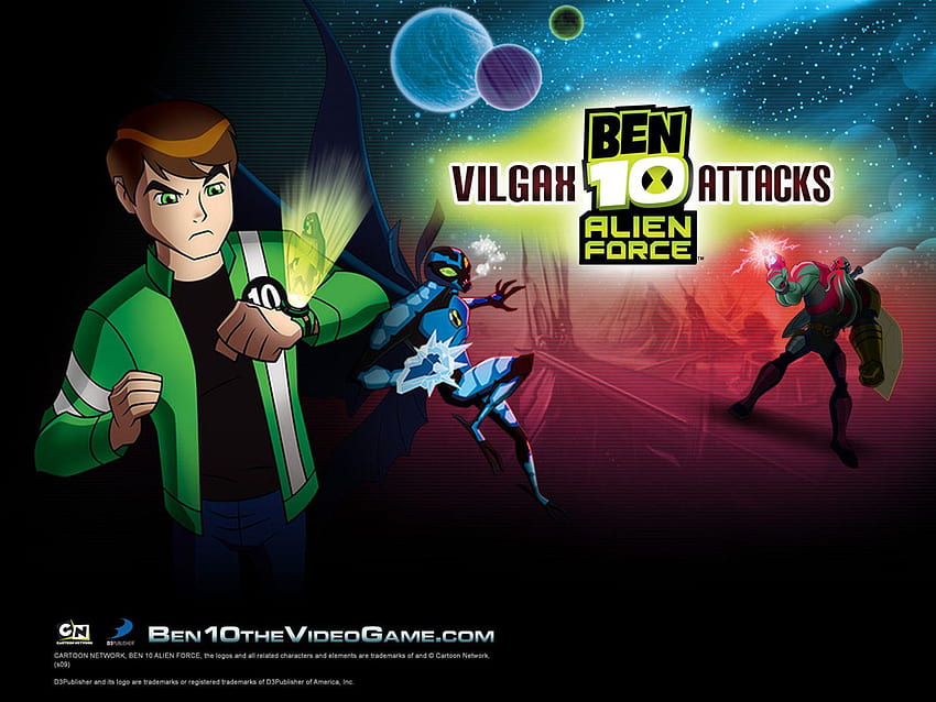 10 Alien Force Ataki Vilgaxa, ben 10 Alien Force Tapeta HD