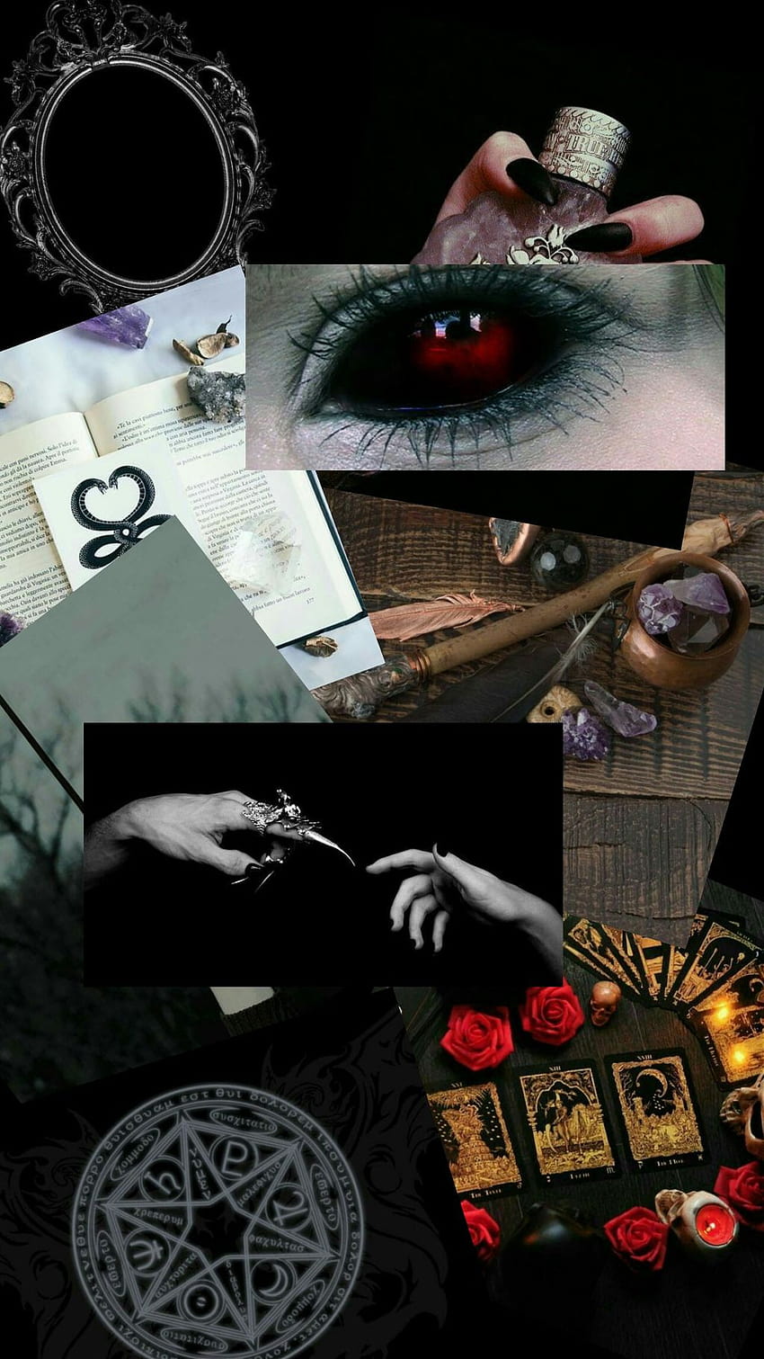 Black Aesthetic Collage, halloween collage aesthetic HD phone wallpaper