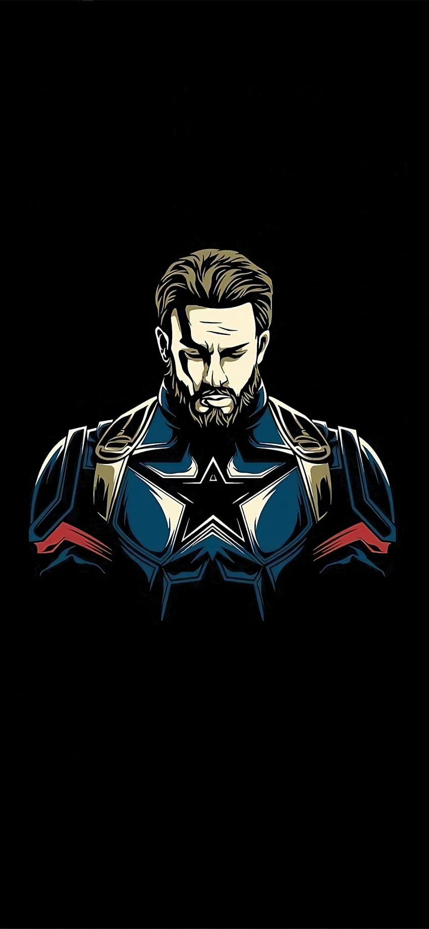 Captain America Dark Android Mobile, Capitán América para móvil fondo de pantalla del teléfono